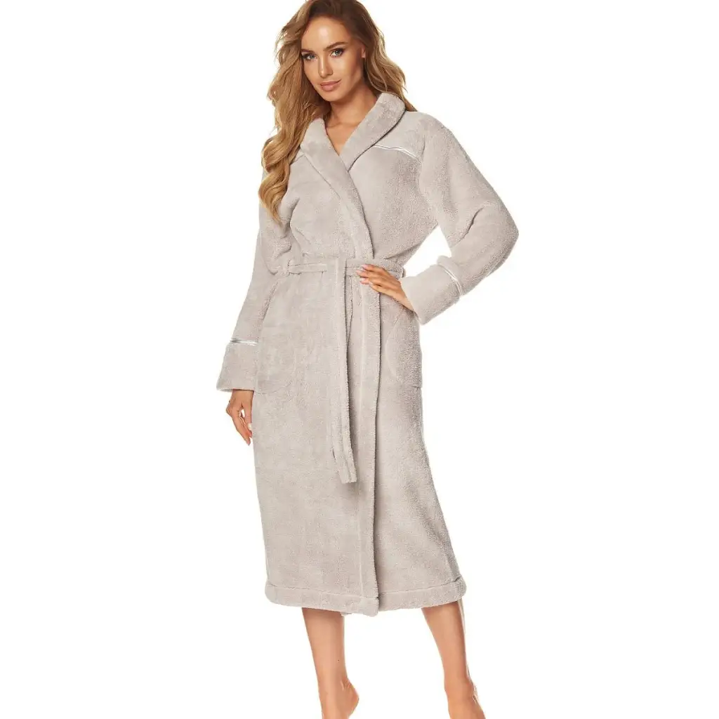 Bathrobe model 149282 Grey by L&L collection - Bathrobes