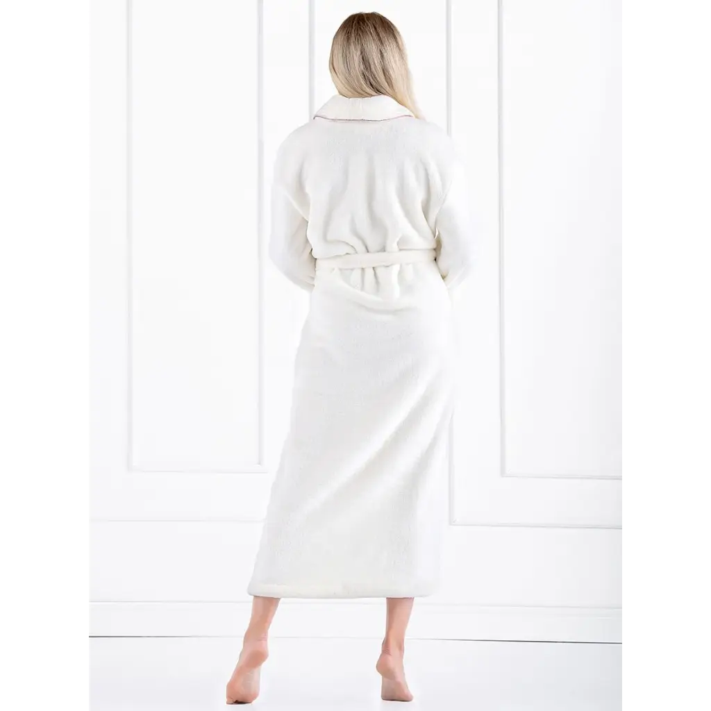 Bathrobe model 160135 Beige by Momenti Per Me - Bathrobes