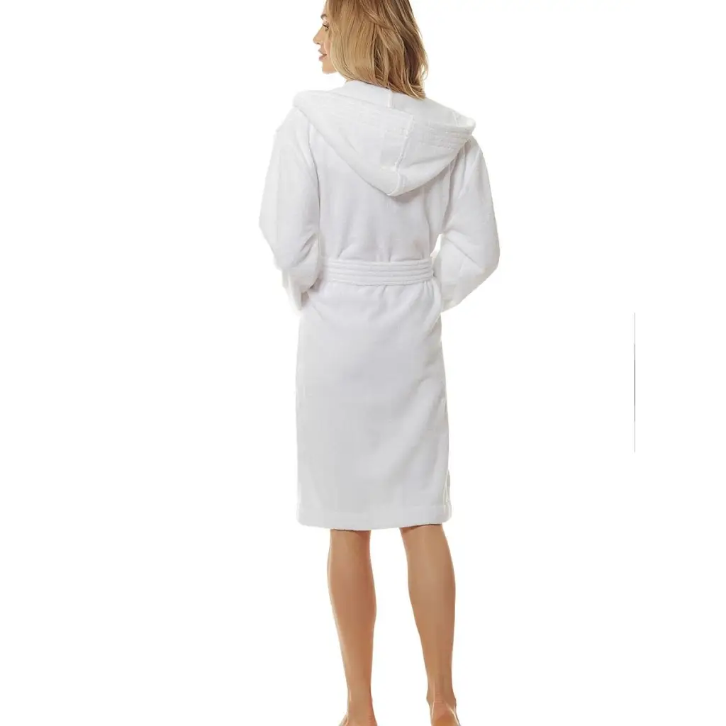 Bathrobe model 172758 White by L&L collection - Bathrobes