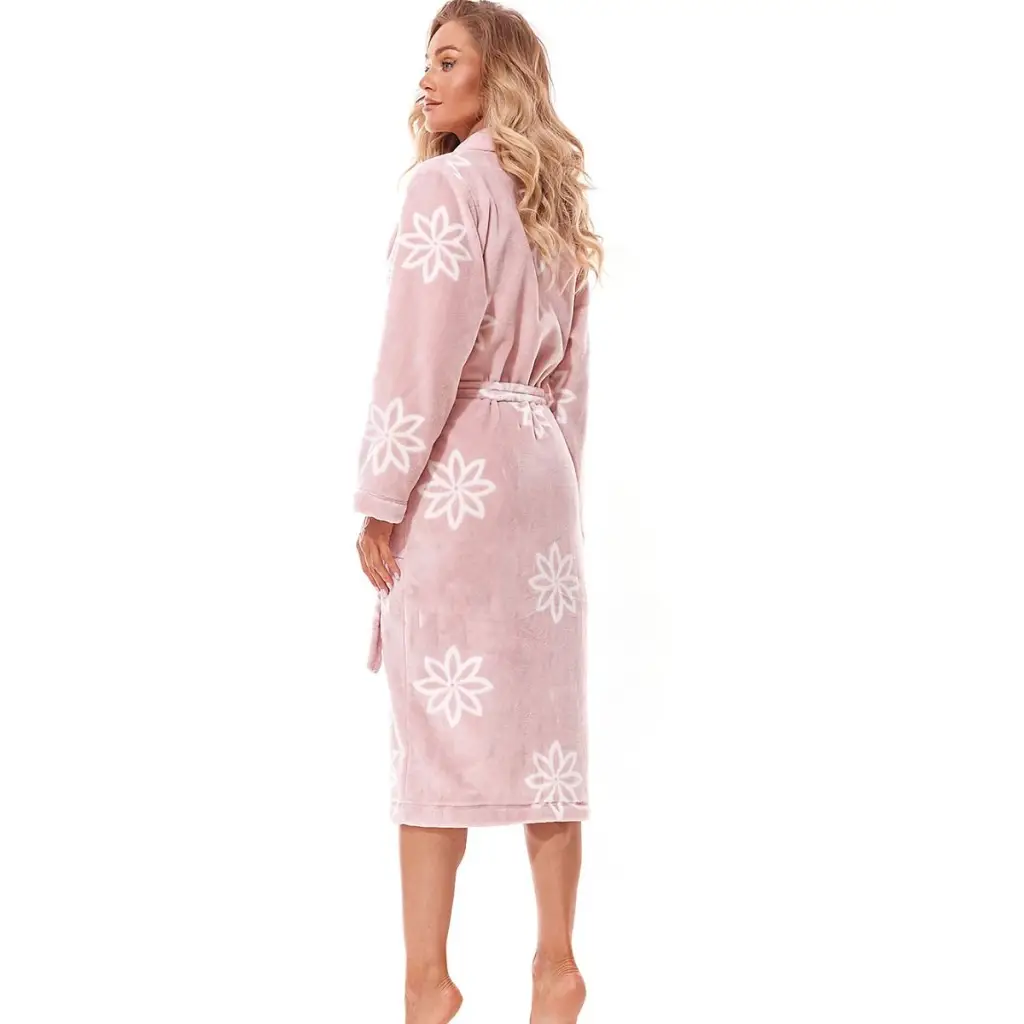Bathrobe model 185308 Pink by L&L collection - Bathrobes