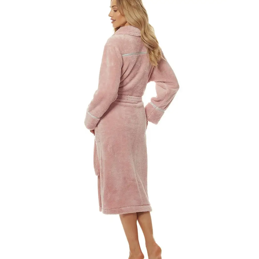 Bathrobe model 186212 Pink by L&L collection - Bathrobes