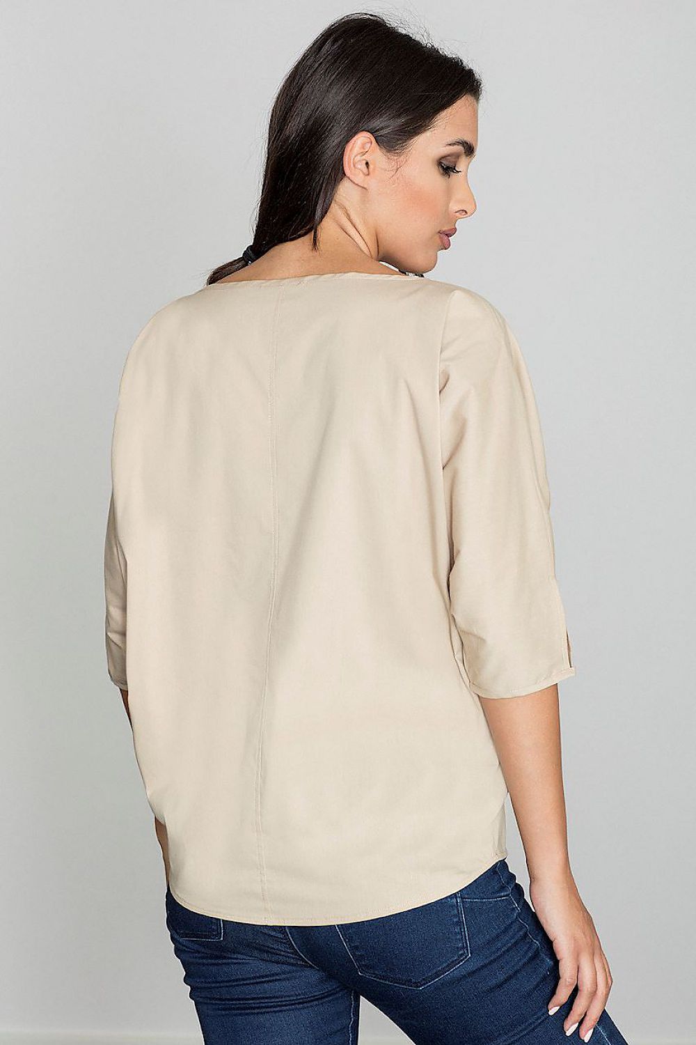 Blouse model 111079 Beige by Figl - Blouses