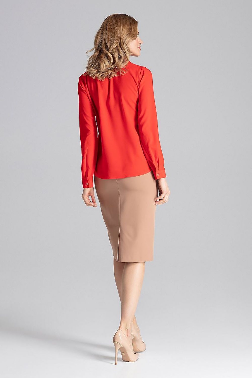 Blouse model 130149 Red by Figl - Blouses