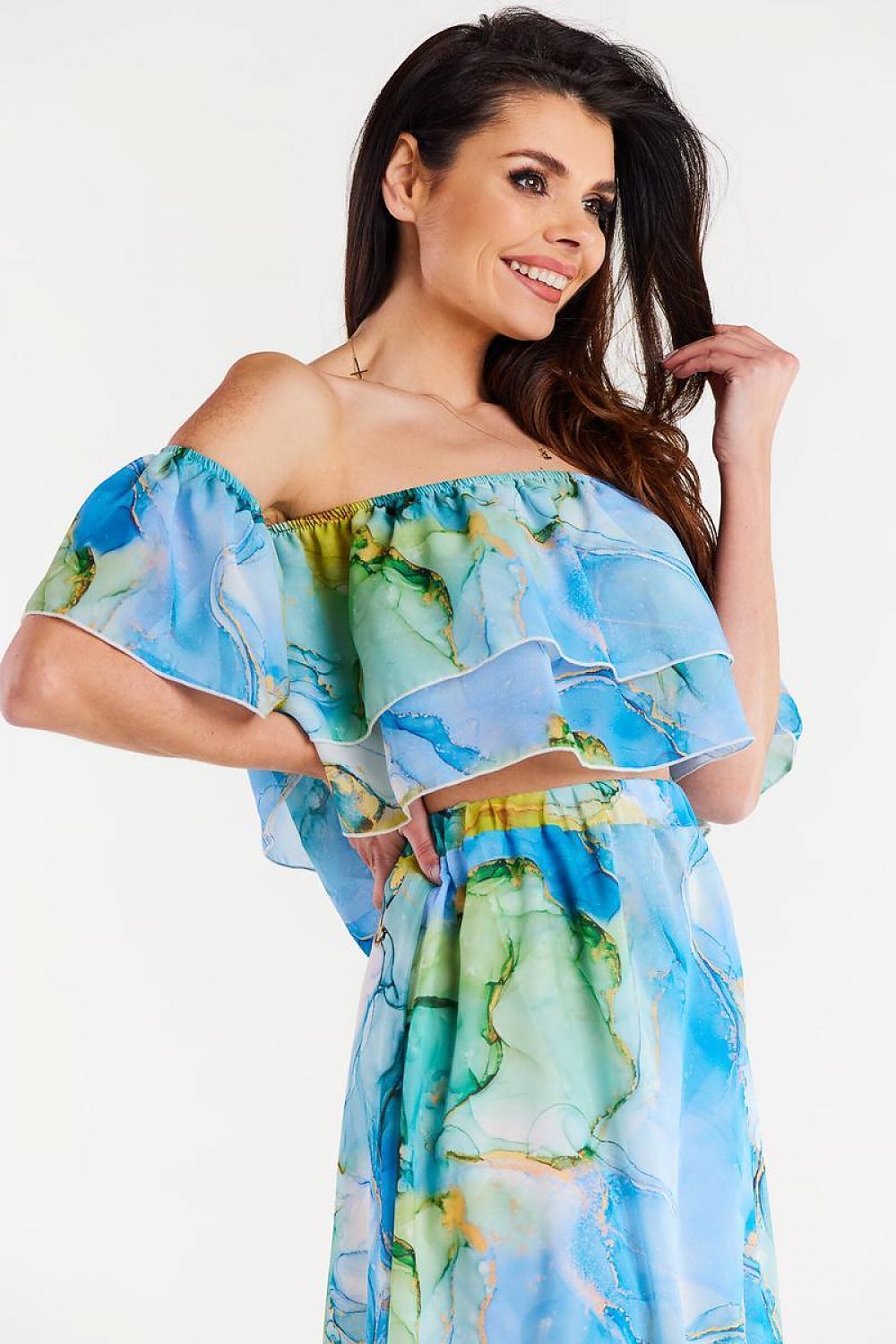 Blouse model 196625 Multicolor by awama - Blouses