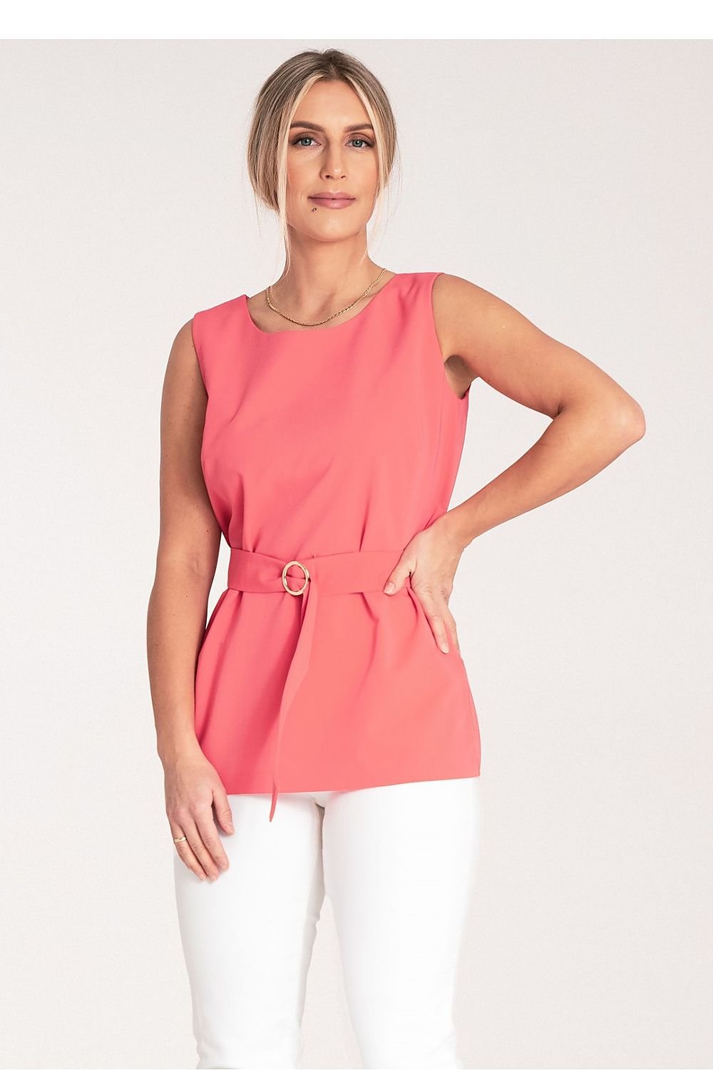 Blouse model 204323 Pink by Figl - Blouses