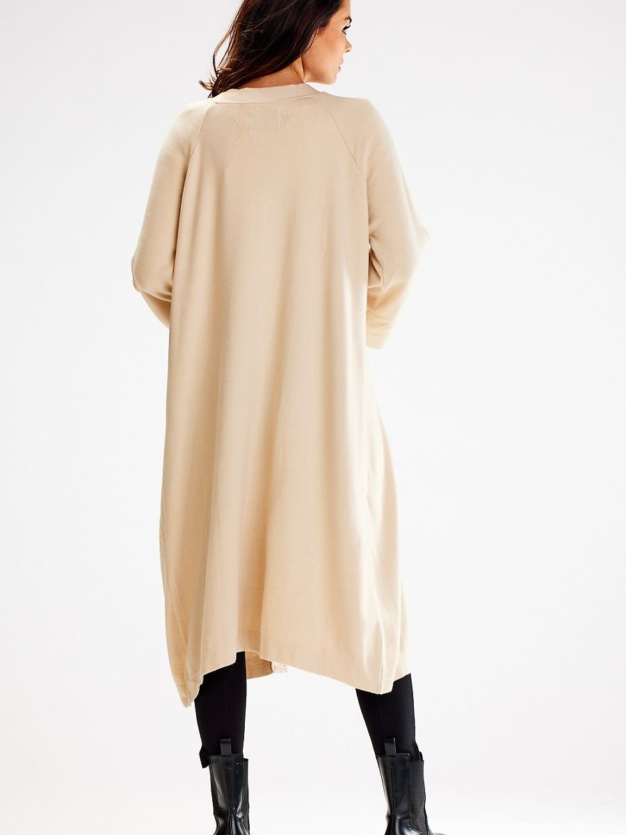 Cardigan model 187121 Beige by awama - One Size - Cardigans