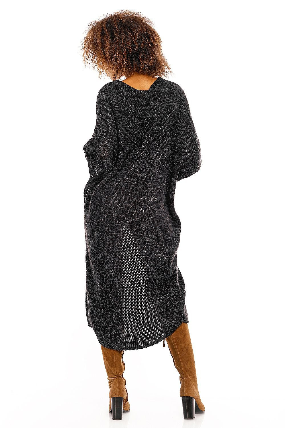 Cardigan model 94491 Black by PeeKaBoo - One Size