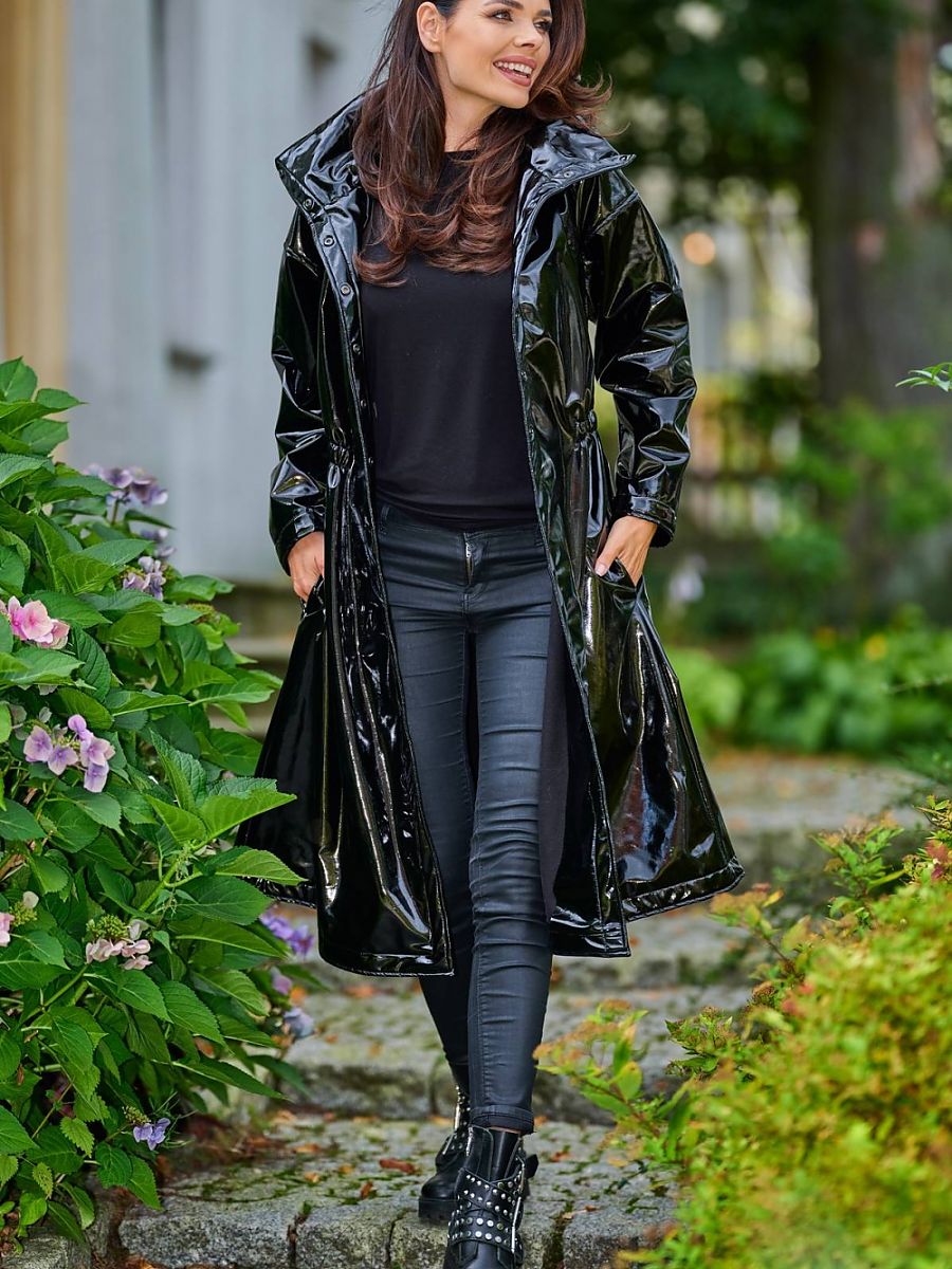 Coat model 149801 Black by awama - Women’s Autumn Coats