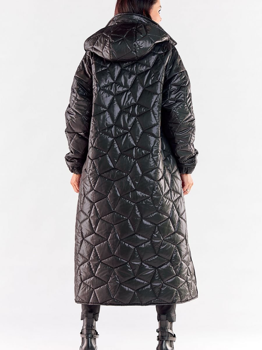 Coat model 173889 Black by awama - Women’s Autumn Coats