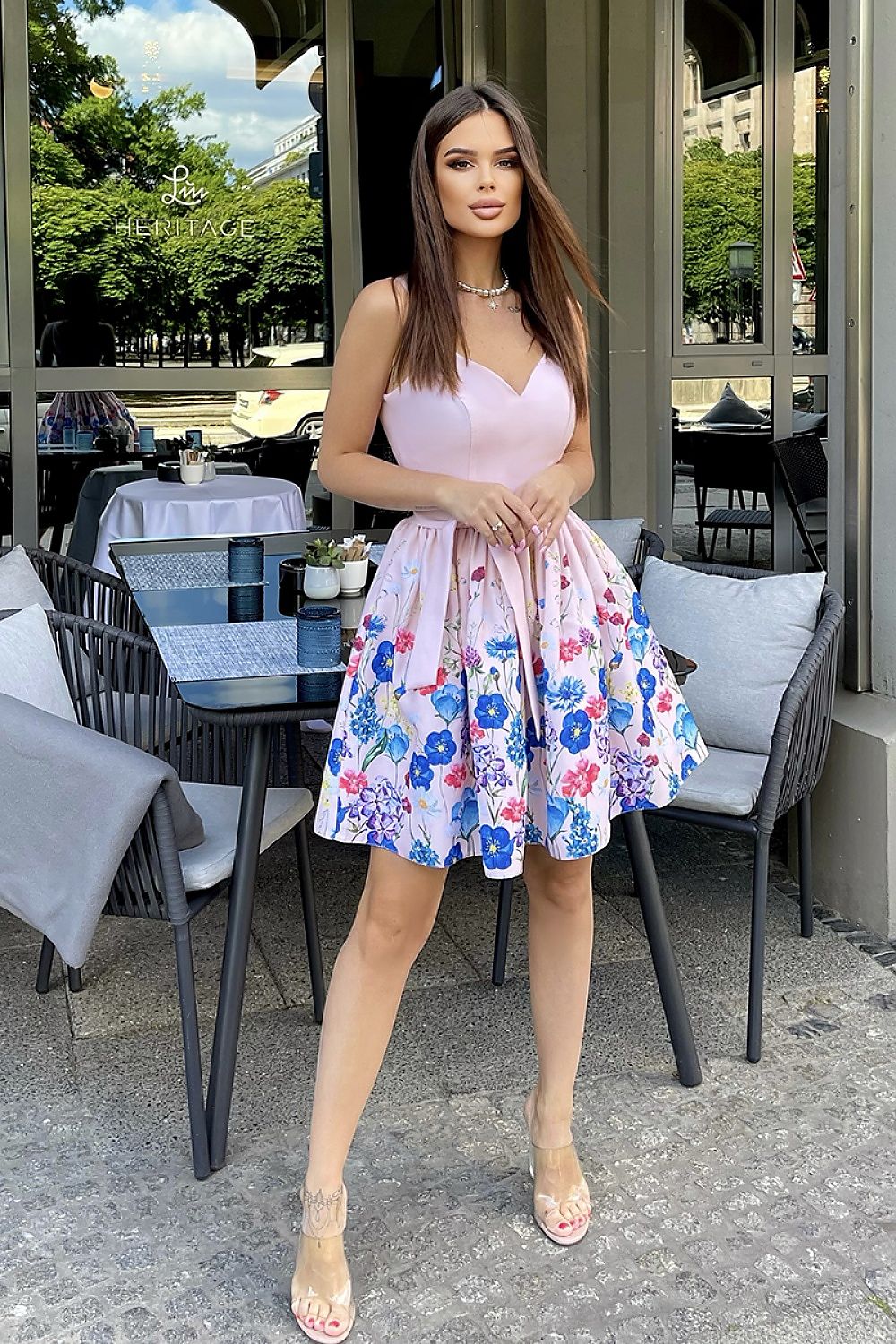 Cocktail dress model 167550 Pink by Bicotone - Short Dresses