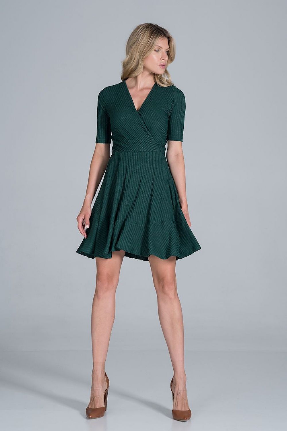 Daydress model 157533 Green by Figl - Short Dresses