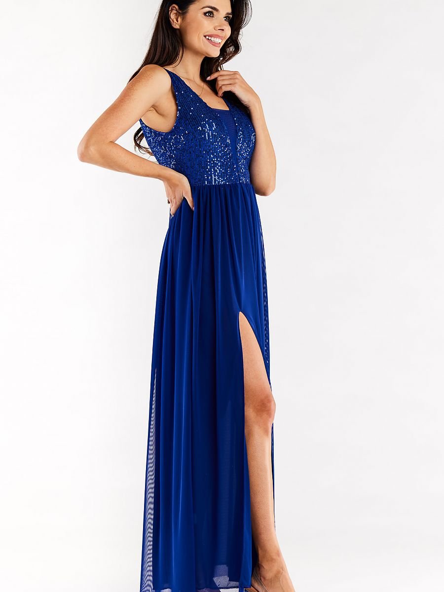 Evening dress model 174392 Blue by awama - Long Dresses