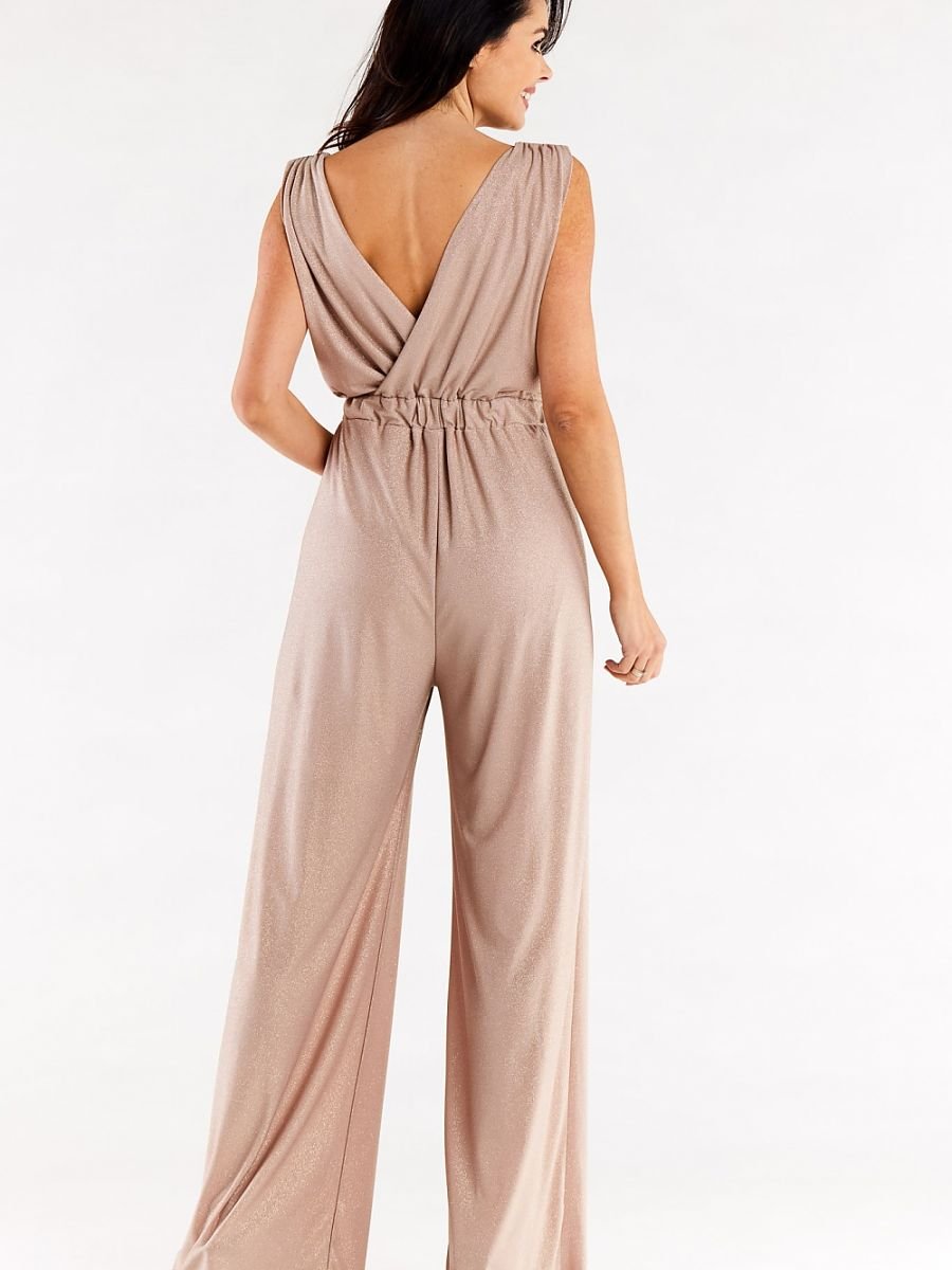 Jumpsuit model 174376 Beige by awama - Jumpsuits