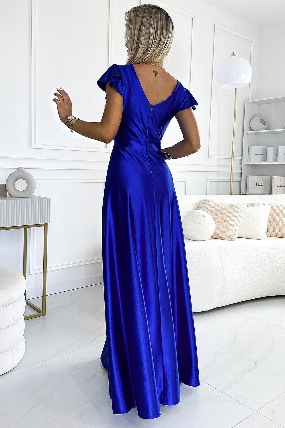 Long dress model 196391 Blue by Numoco - Long Dresses