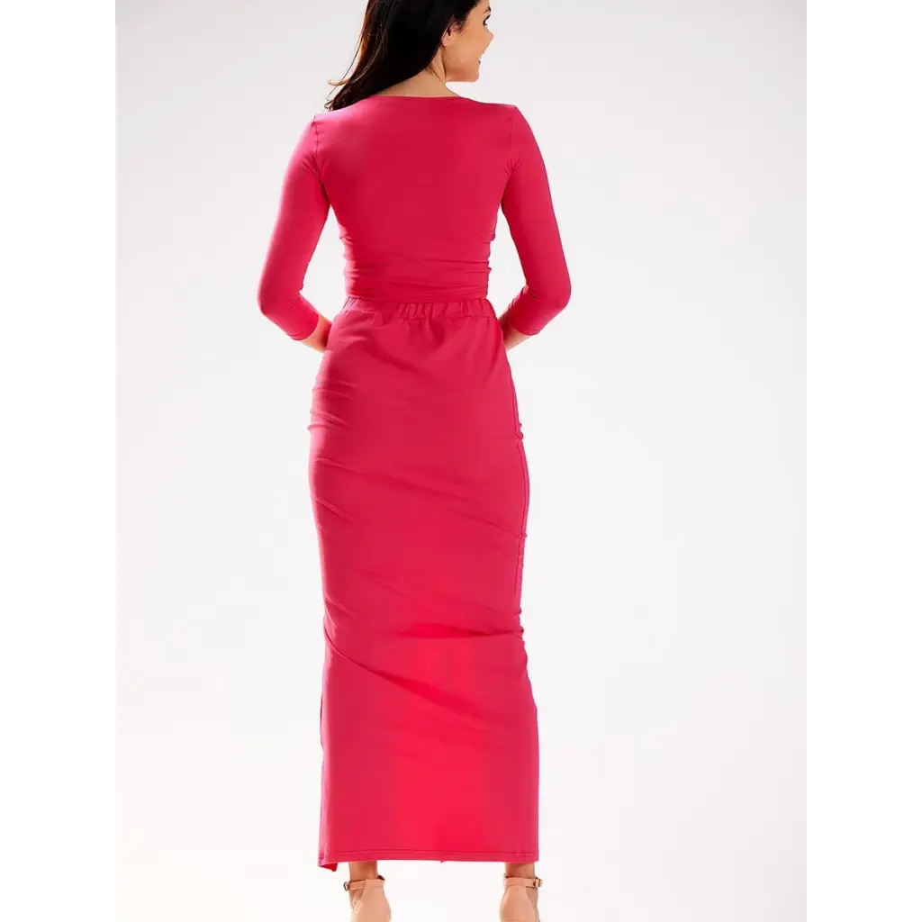 Long skirt model 181241 Pink by Infinite You - Long Skirts