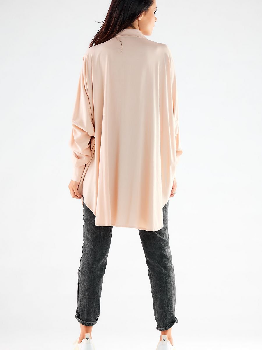 Long sleeve shirt model 173912 Beige by awama - One Size -