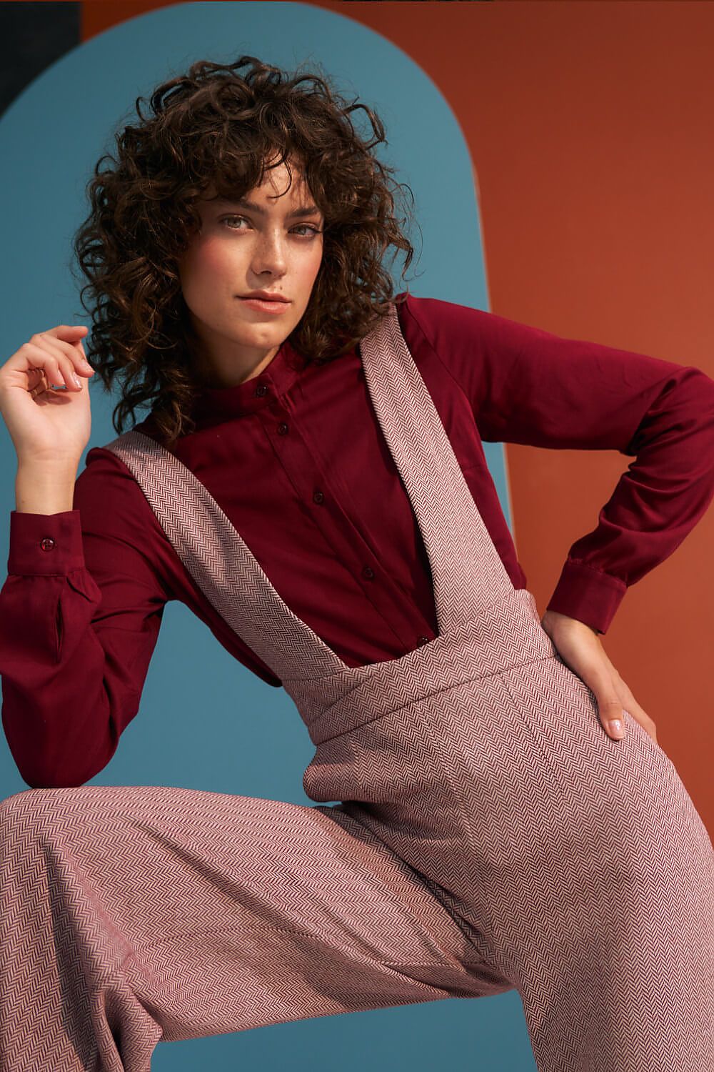 Long sleeve shirt model 184613 Red by Nife - Shirts