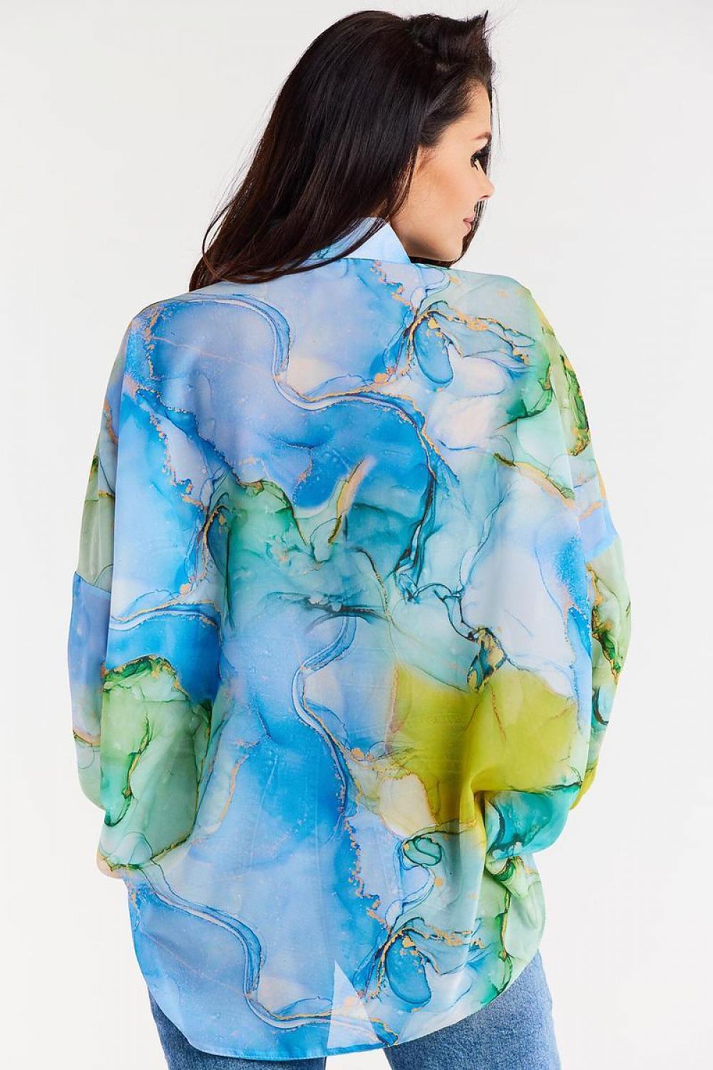 Long sleeve shirt model 196618 Multicolor by awama