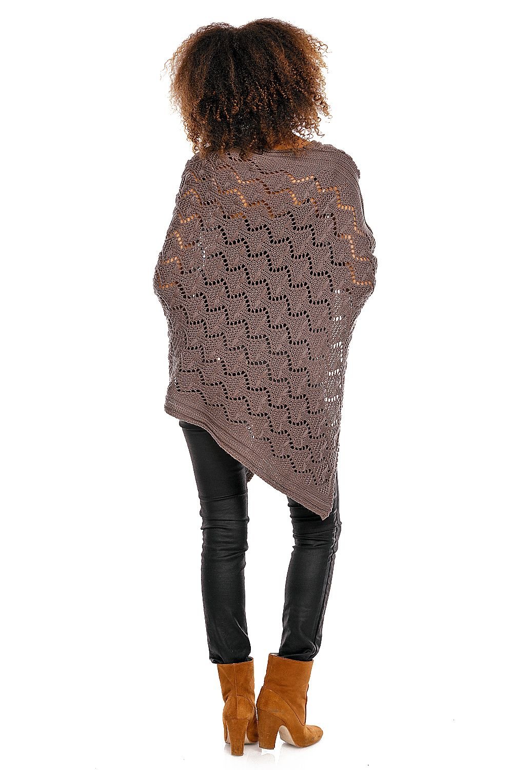 Pregnancy cardigan model 94516 Brown by PeeKaBoo - One Size