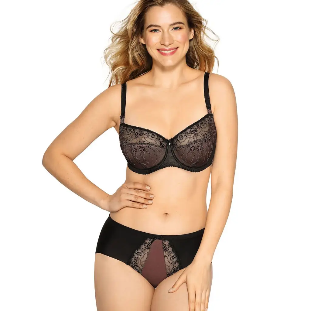 Semi-soft bra model 151904 Black by Gaia - Bras