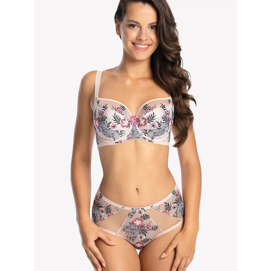 Semi-soft bra model 168848 Pink by Gaia - Bras