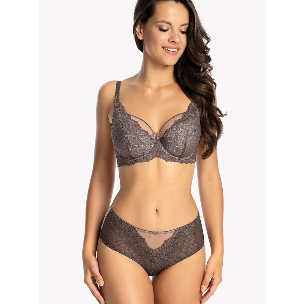 Semi-soft bra model 173294 Brown by Gaia - Bras
