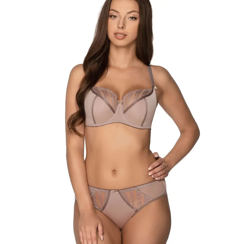 Semi-soft bra model 189350 Grey by Gaia - Bras