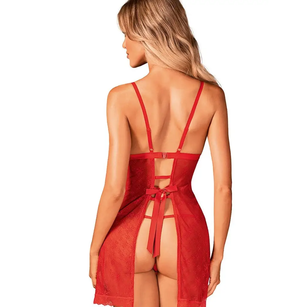 Sexy set model 173116 Red by Obsessive - Lingerie Sets