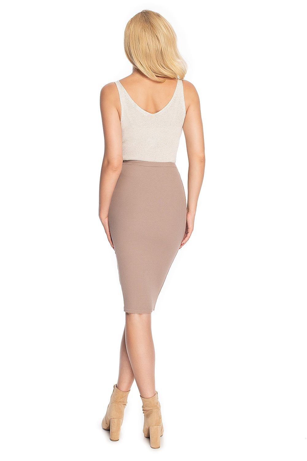 Skirt model 146929 Beige by PeeKaBoo - One Size Pencil
