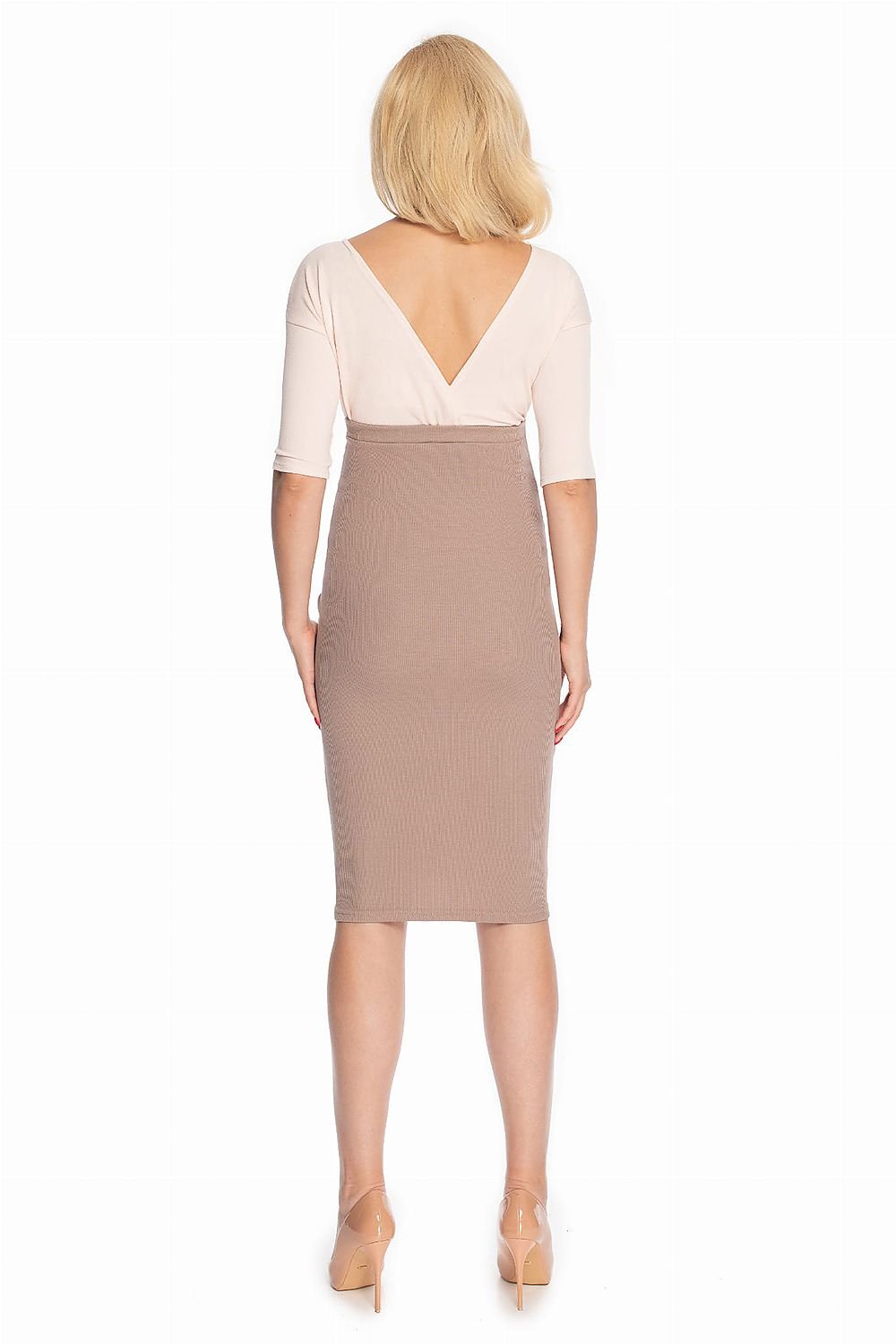 Skirt model 147514 Beige by PeeKaBoo - One Size Maternity