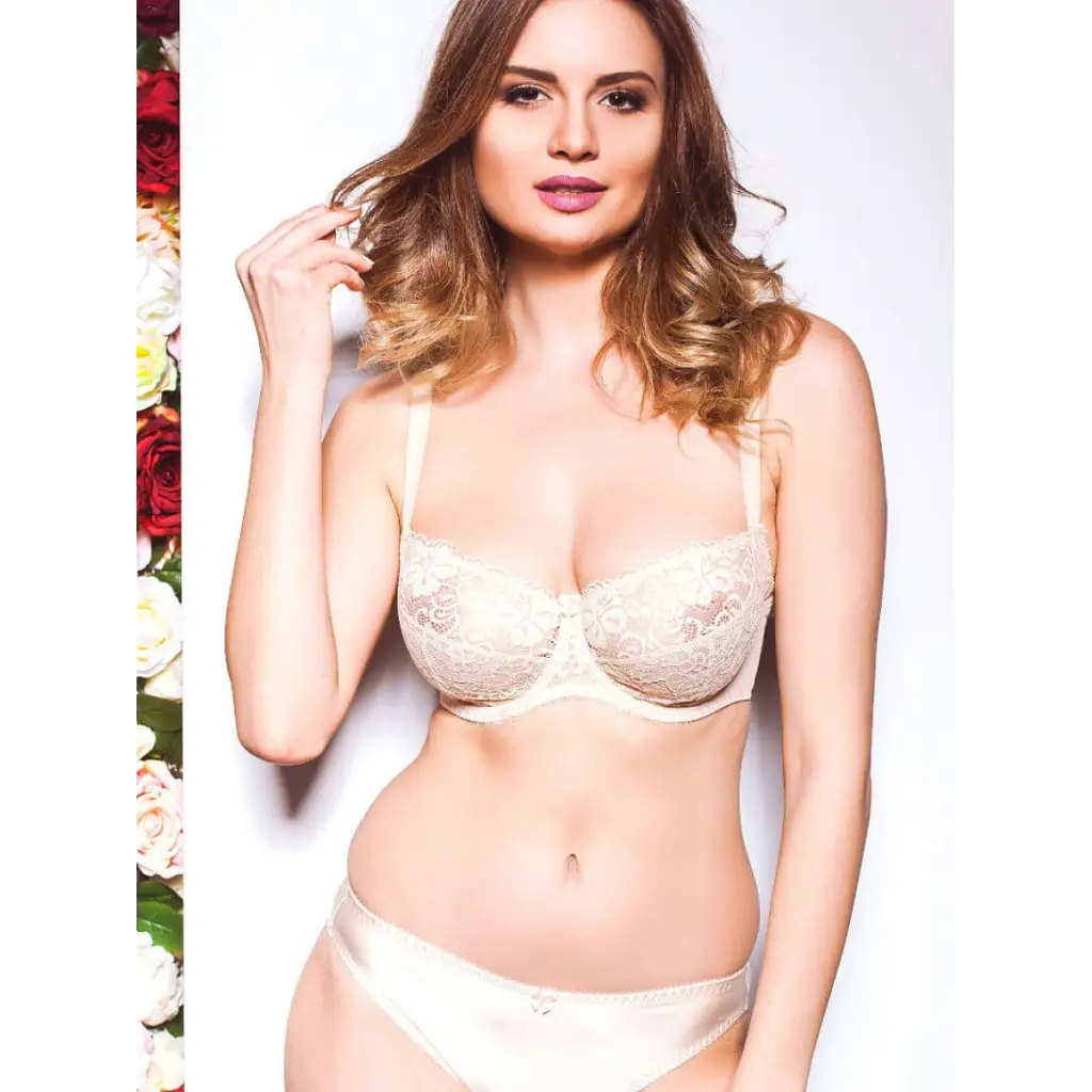 Soft bra model 137581 Beige by Kostar - Bras
