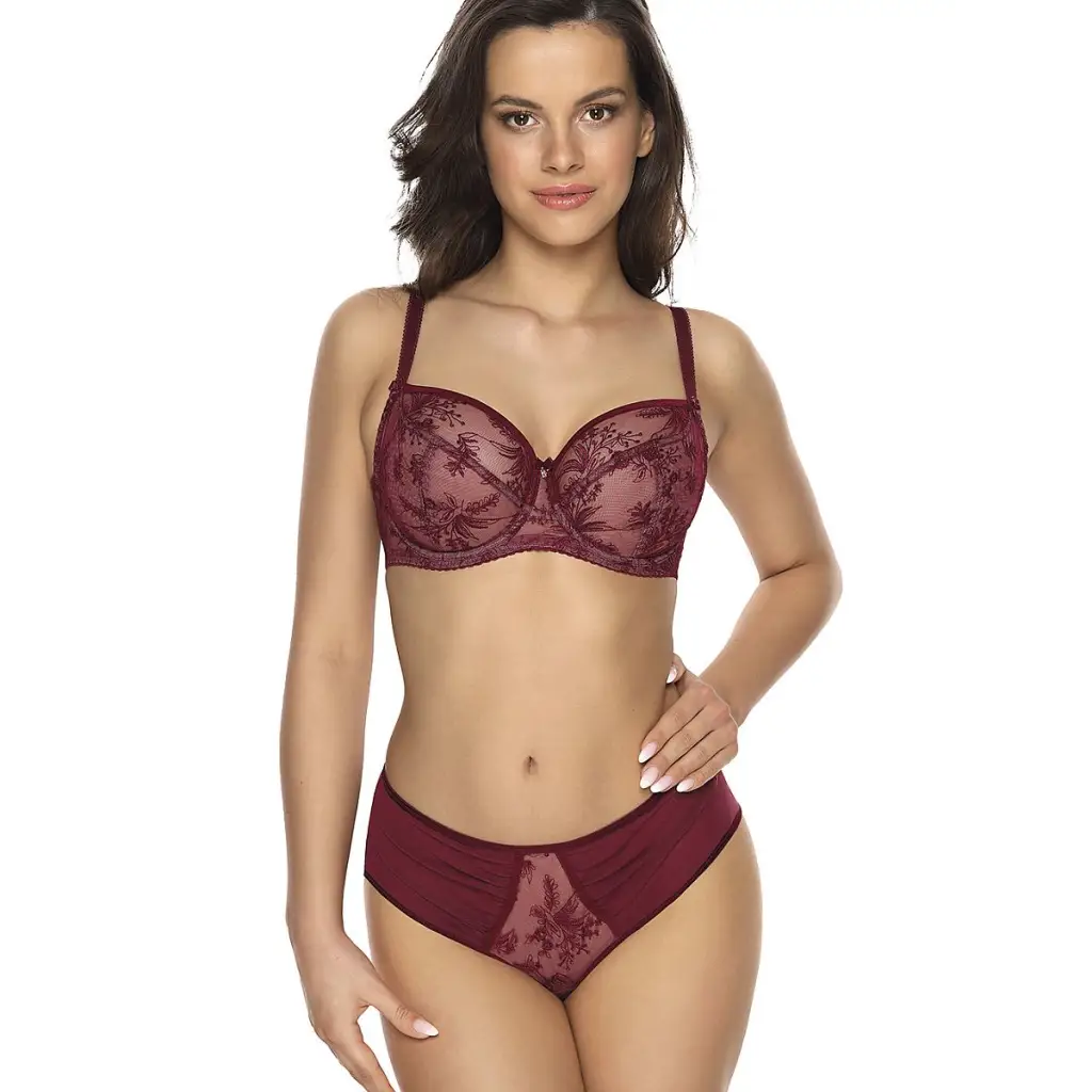 Soft bra model 161240 Red by Gaia - Bras