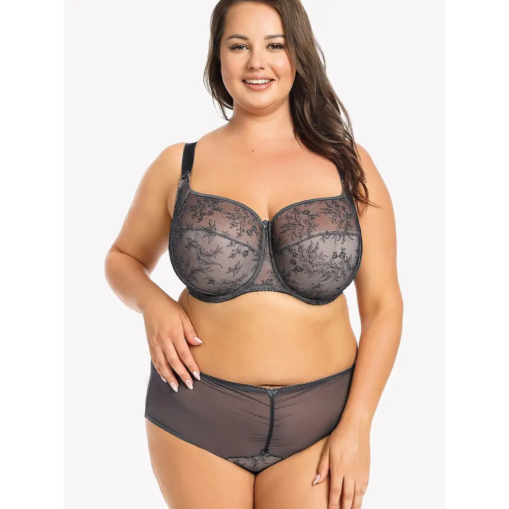Soft bra model 163346 Grey by Gaia - Bras