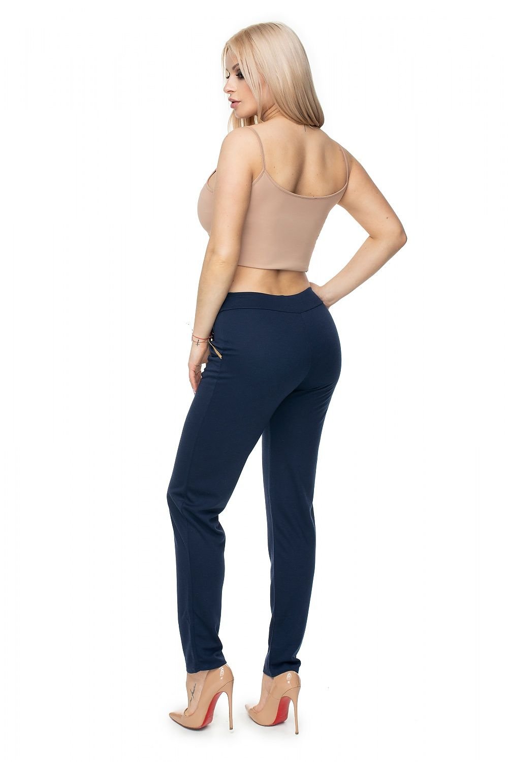 Trousers model 131930 Navy Blue by PeeKaBoo - One Size