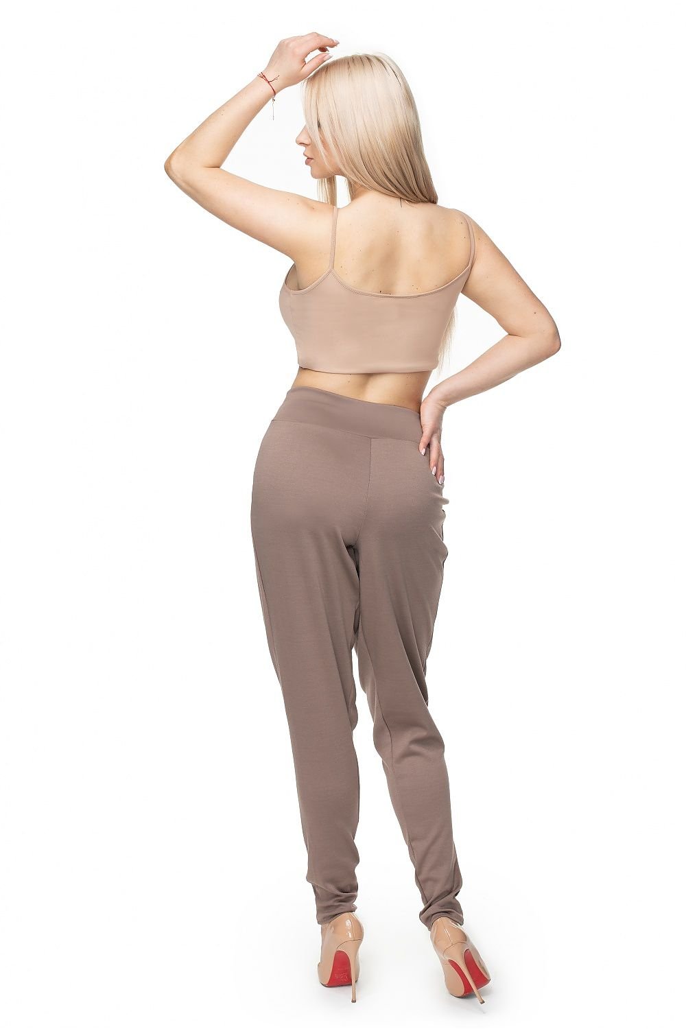 Trousers model 131932 Beige by PeeKaBoo - One Size Women’s