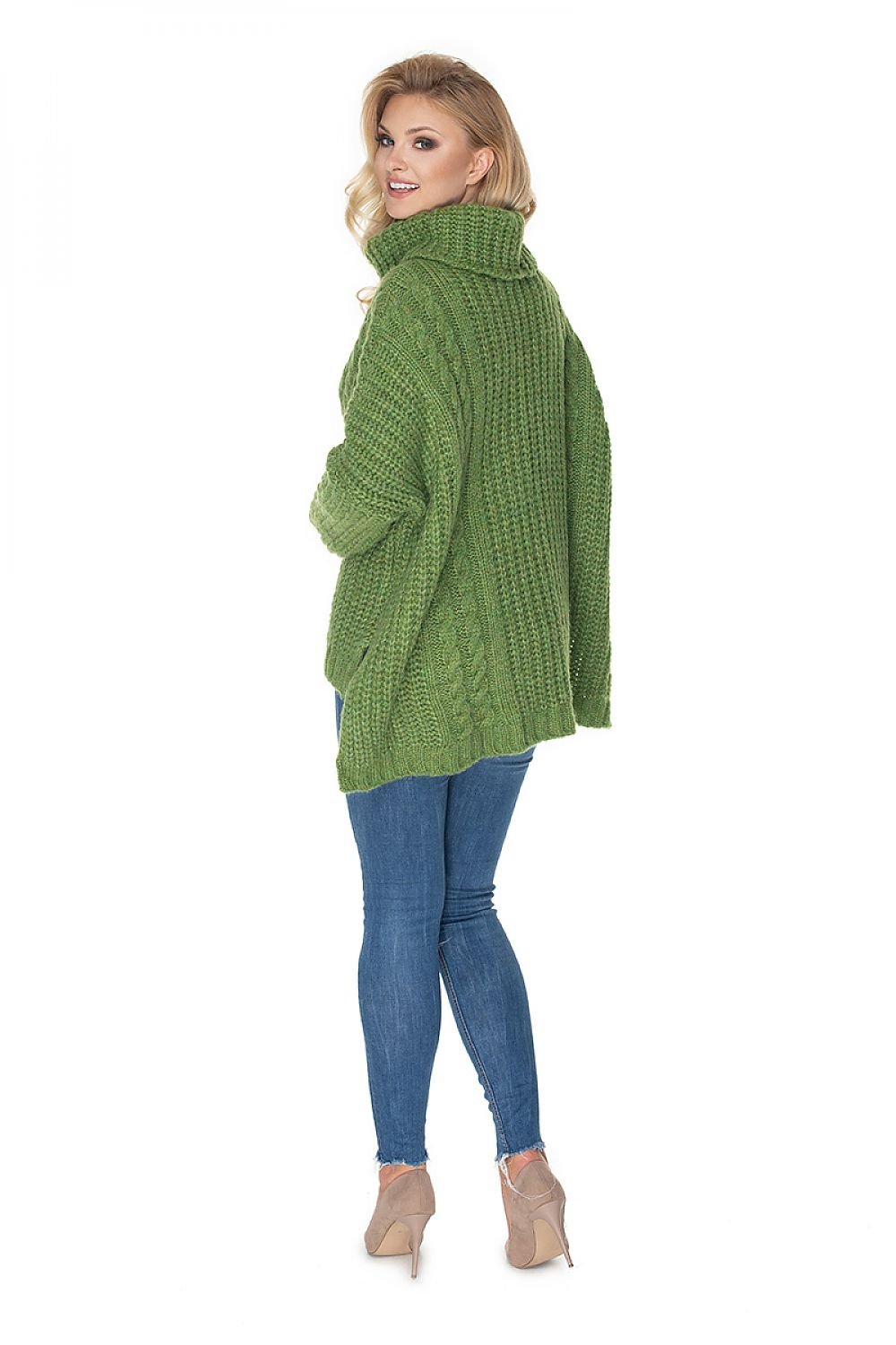 Turtleneck model 135313 Green by PeeKaBoo - One Size