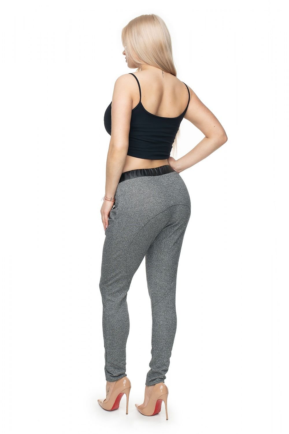 Women trousers model 132614 Grey by PeeKaBoo - One Size