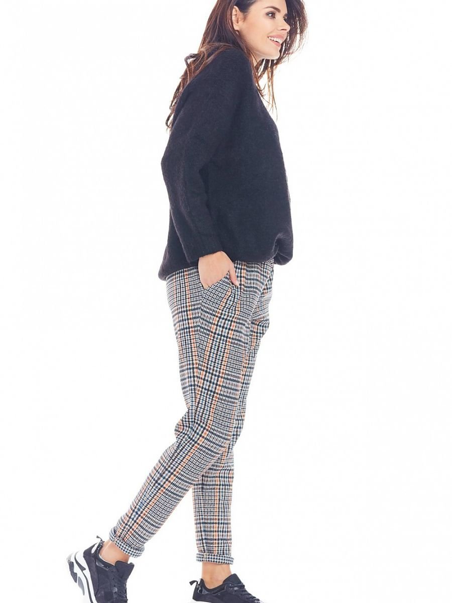 Women trousers model 148985 Navy Blue by awama - Women’s