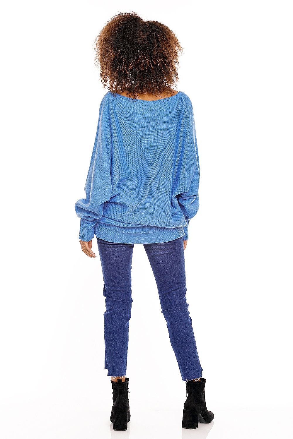 Bat style blouse model 94499 Blue by PeeKaBoo - One Size