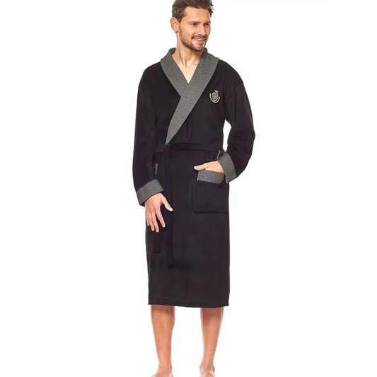 Bathrobe model 147701 Black by L&L collection - Men’s