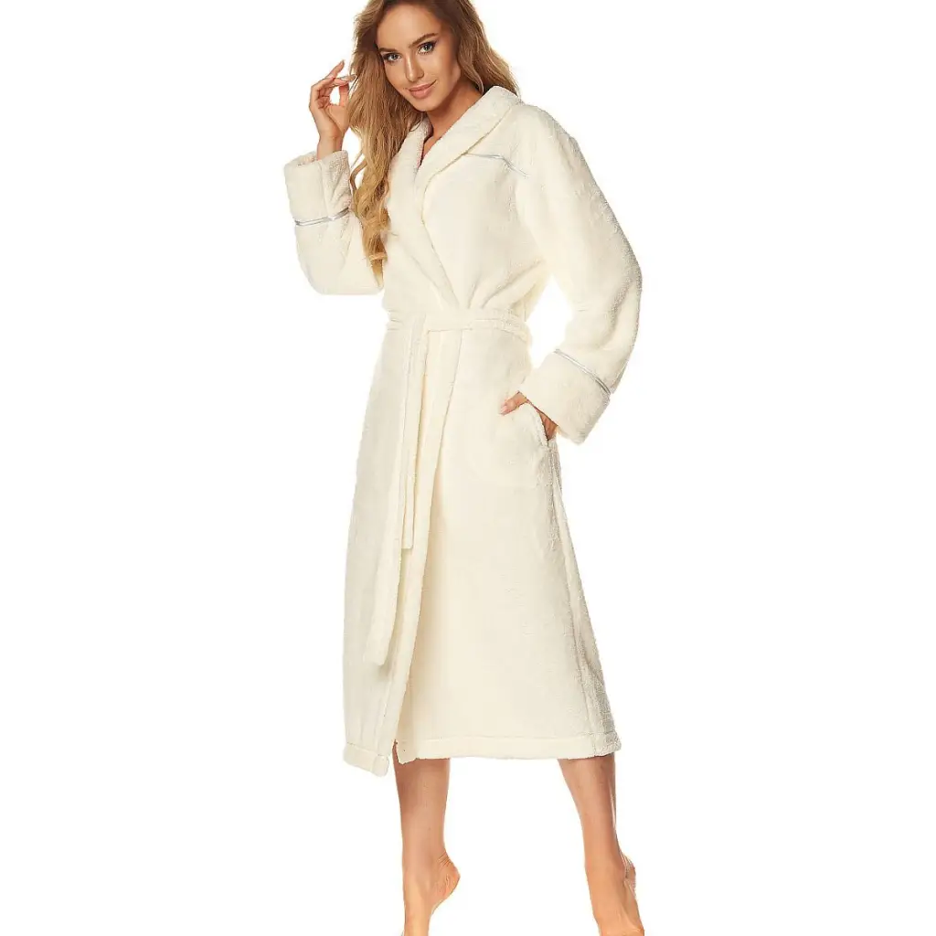 Bathrobe model 149280 Beige by L&L collection - Bathrobes