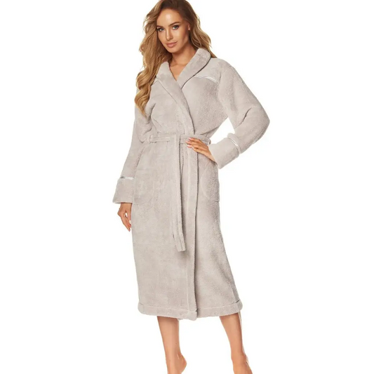 Bathrobe model 149282 Grey by L&L collection - Bathrobes