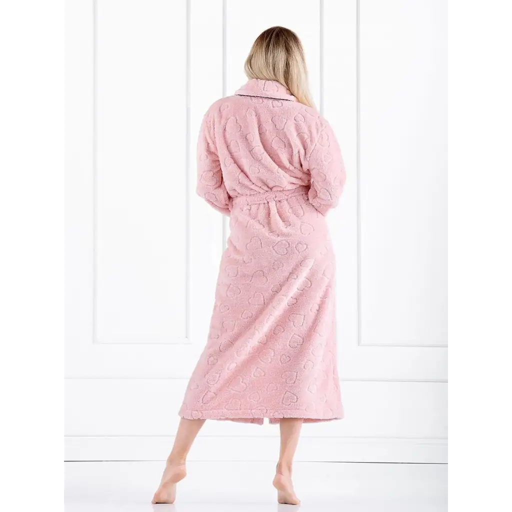 Bathrobe model 160133 Pink by Momenti Per Me - Bathrobes