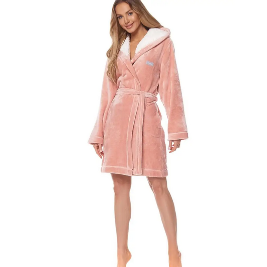 Bathrobe model 172755 Orange by L&L collection - Bathrobes