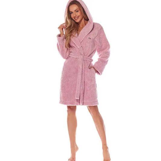 Bathrobe model 172765 Pink by L&L collection - Bathrobes