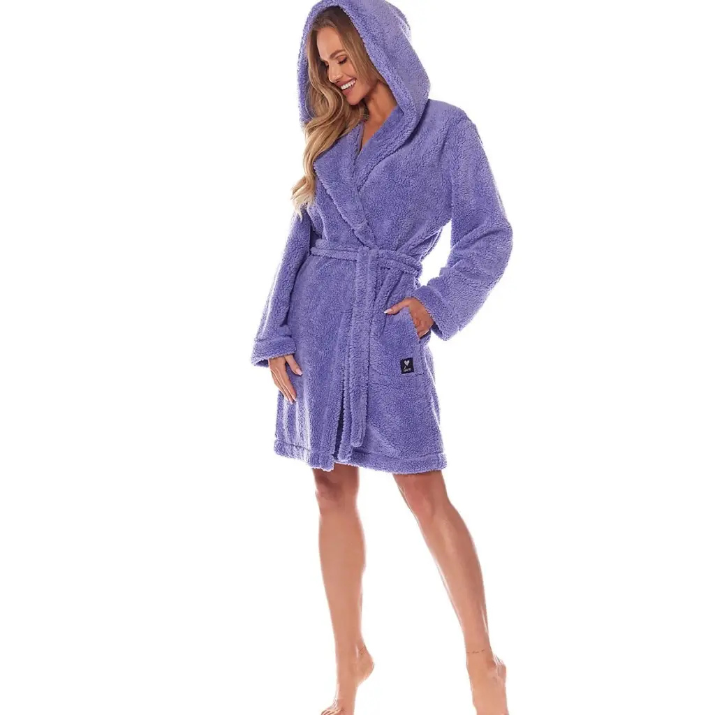 Bathrobe model 172779 Violet by L&L collection - Bathrobes