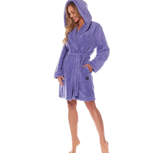 Bathrobe model 172779 Violet by L&L collection - Bathrobes