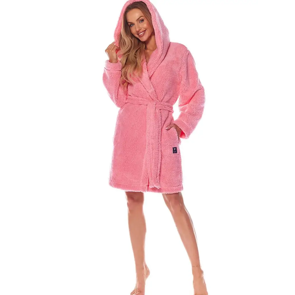 Bathrobe model 172780 Pink by L&L collection - Bathrobes