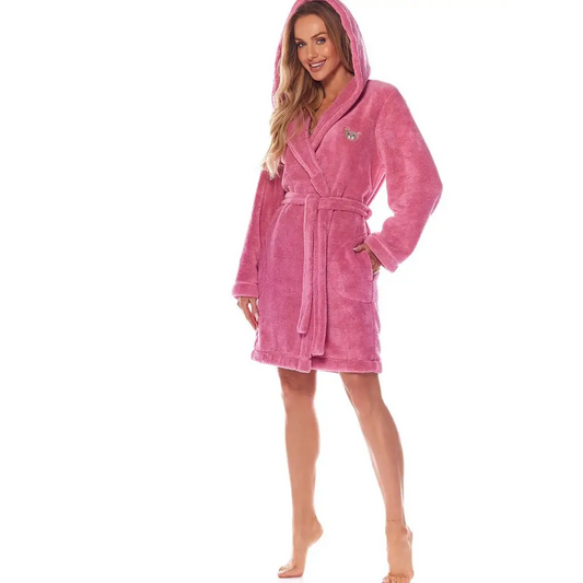 Bathrobe model 172788 Pink by L&L collection - Bathrobes