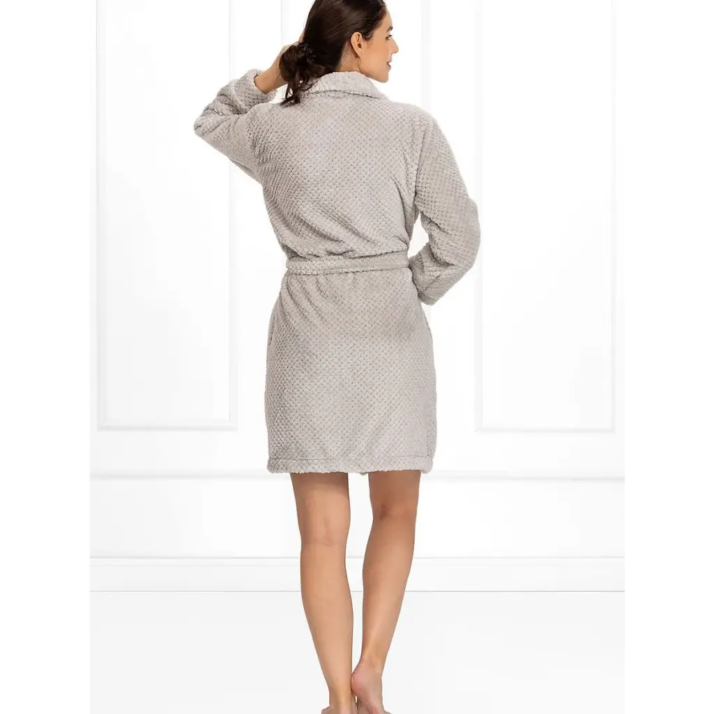 Bathrobe model 174662 Grey by Momenti Per Me - Bathrobes